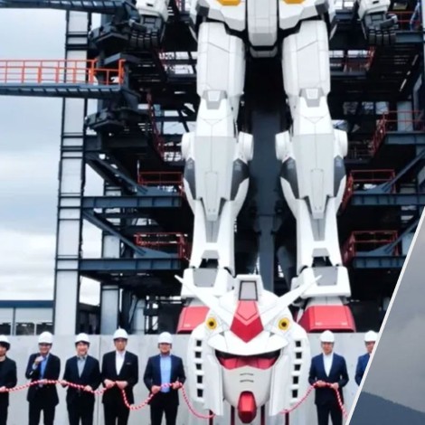 Terminan de construir Gundam gigante en Japón