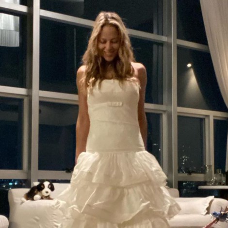 Vanessa Huppenkothen regala su vestido de novia