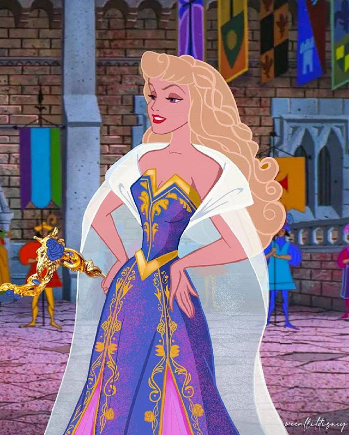 Artista les cambia el vestido a las princesas de Disney