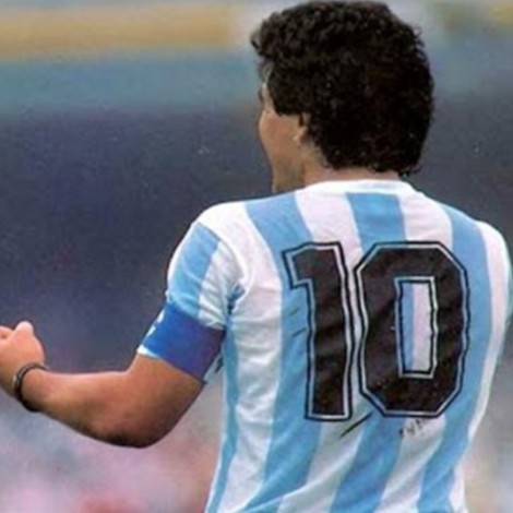 Viralizan video de la imagen de Diego Armando Maradona en el cielo