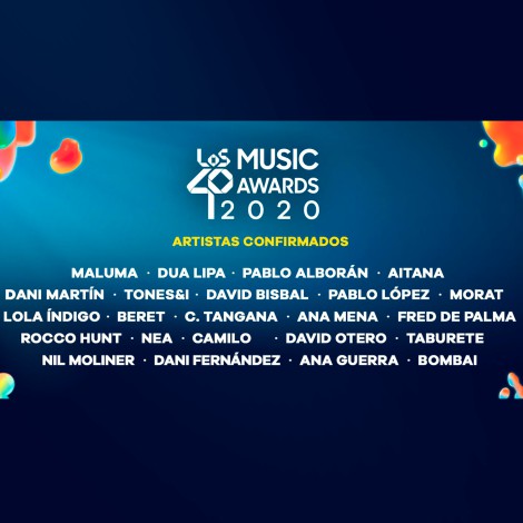 Dua Lipa, Maluma, Camilo y Morat, entre las actuaciones de LOS40 Music Awards 2020