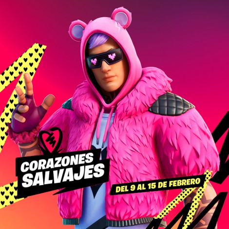Fortnite lanza evento lleno de corazones salvajes para San Valentín