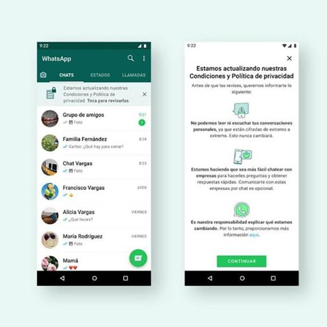 WhatsApp anuncia que la nueva actualización no afectará la privacidad de sus usuarios