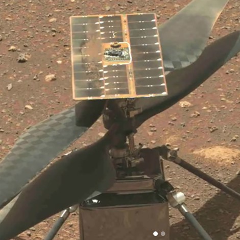 Nasa anuncia que el Helicóptero Ingenuity voló con éxito sobre Marte