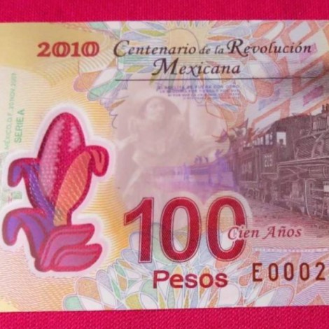 Por error de impresión billete de 100 pesos aumenta su valor