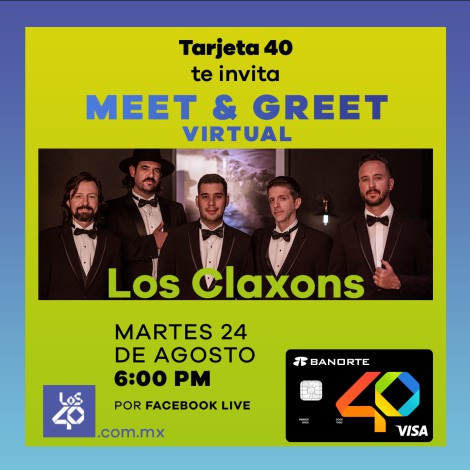 Los Claxons en meet & greet virtual con fans de LOS40
