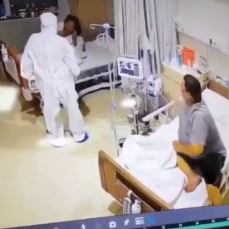 Paciente confunde a enfermero con fantasma, se hace viral
