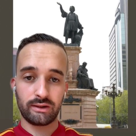 TikToker español se queja del retiro de la estatua de Cristobal Colón