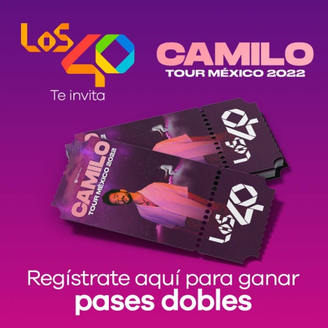 Participa y gana boletos dobles para el concierto de Camilo
