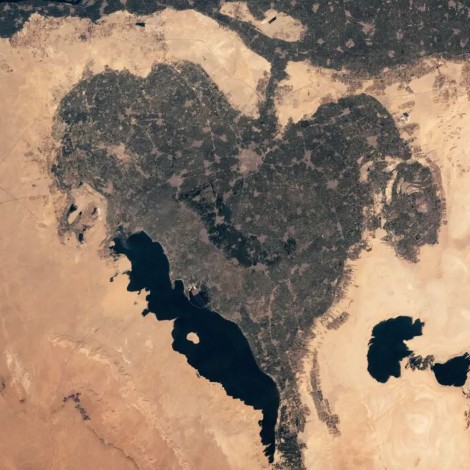 Oasis perdido en forma de corazón es descubierto en Egipto
