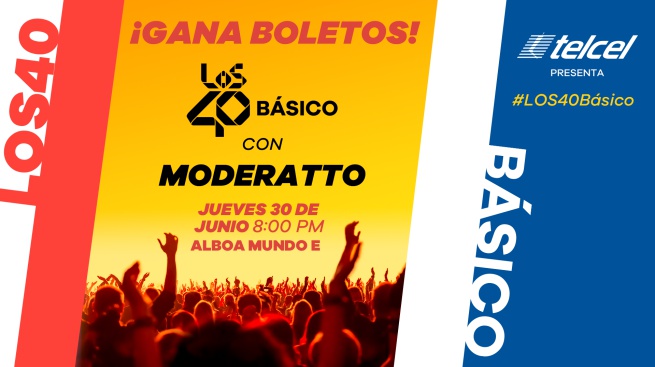 Con LOS40 y Telcel gana un meet  greet para LOS40 Básico con Moderatto