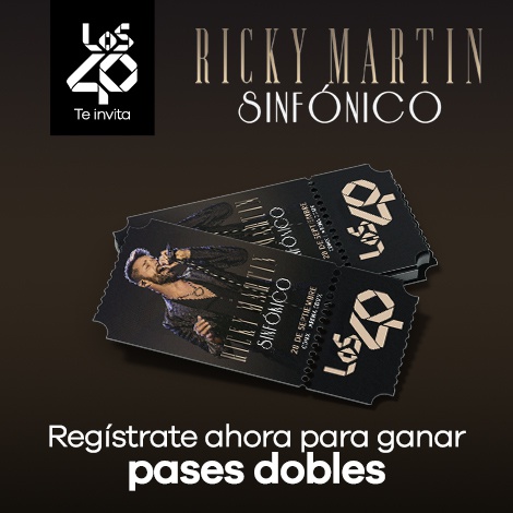 Gana boletos dobles para el concierto sinfónico de Ricky Martin en Ciudad de México