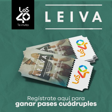 Gana boletos cuádruples para el concierto de Leiva en el Auditorio Nacional